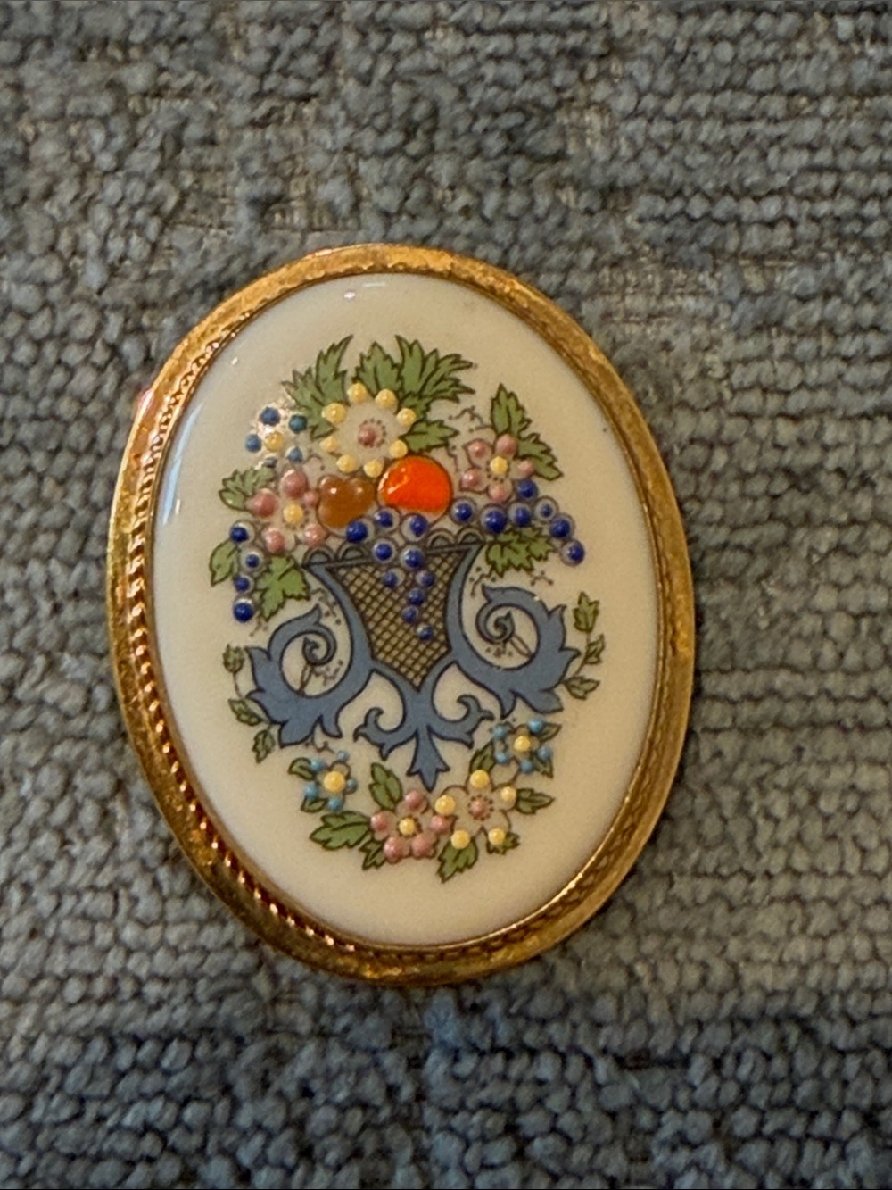 Lenox Porcelain Brooch Pin